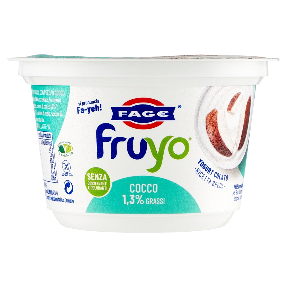 Fruyo Yogurt 1.3% Grassi al Cocco, 150 g